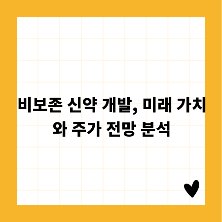 비보존 신약 개발, 미래 가치와 주가 전망 분석