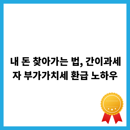 내 돈 찾아가는 법, 간이과세자 부가가치세 환급 노하우