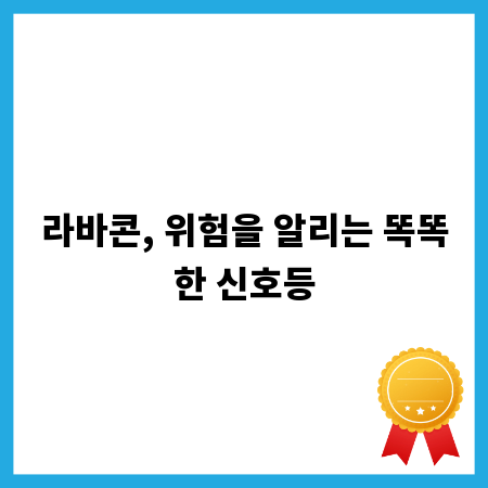 라바콘, 위험을 알리는 똑똑한 신호등