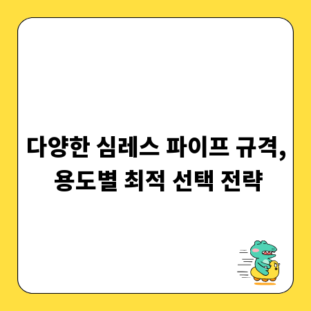다양한 심레스 파이프 규격, 용도별 최적 선택 전략