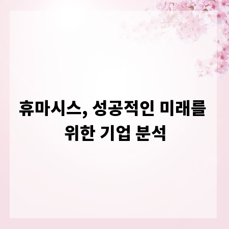 휴마시스, 성공적인 미래를 위한 기업 분석