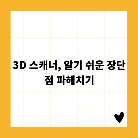 3D 스캐너, 알기 쉬운 장단점 파헤치기