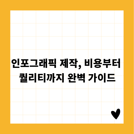 인포그래픽 제작, 비용부터 퀄리티까지 완벽 가이드