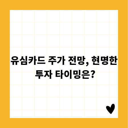 유심카드 주가 전망, 현명한 투자 타이밍은?